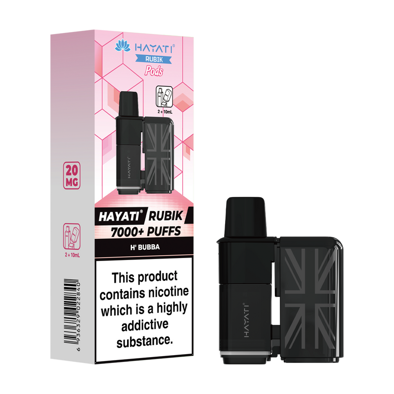 hayati rubik 7000 refill pods h bubba