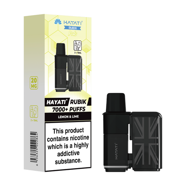 hayati rubik 7000 refill pods lemon and lime