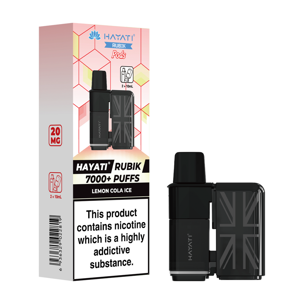 hayati rubik 7000 refill pods lemon cola ice