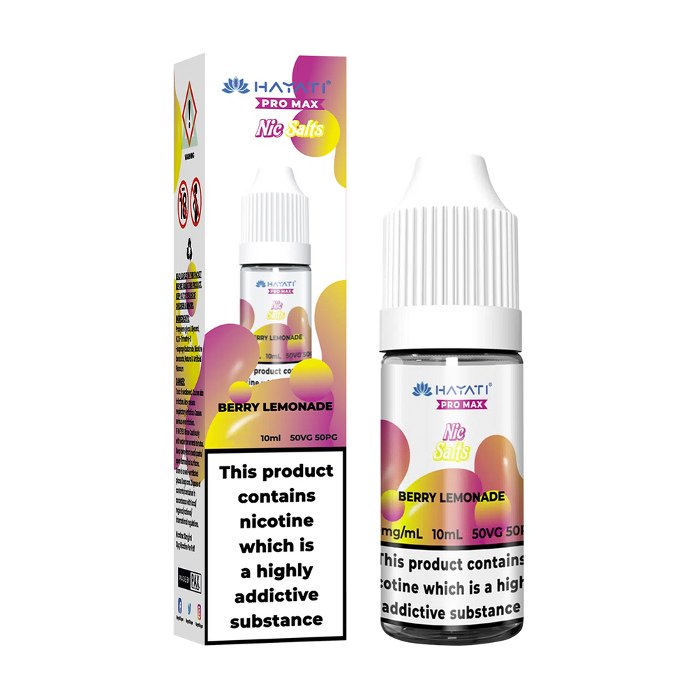 Berry Lemonade Nic Salt by Hayati Pro Max | 10ml | Nic Salt E-liquids   Royal Flush Vape