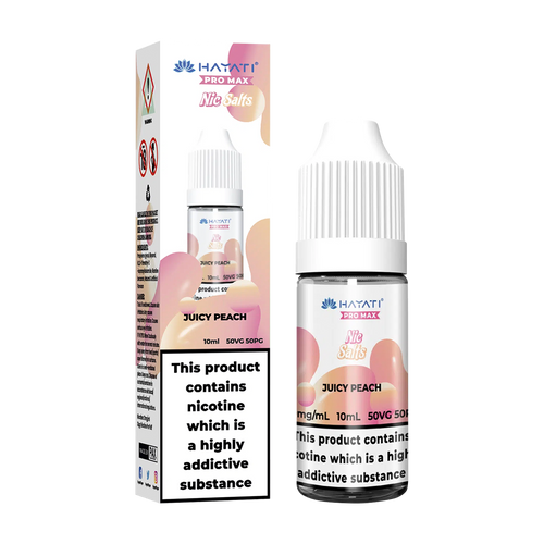 hayati pro max nic salts juicy peach