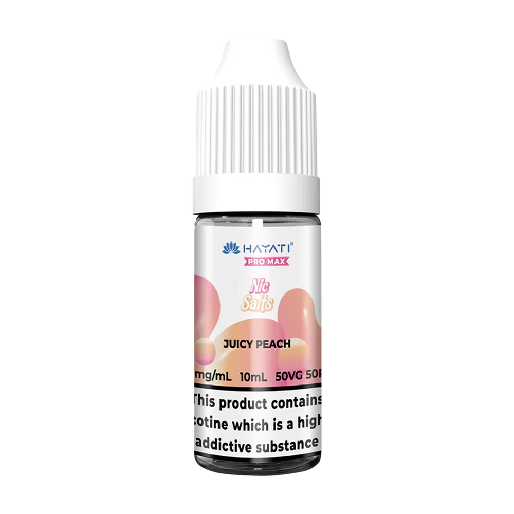hayati pro max nic salts juicy peach