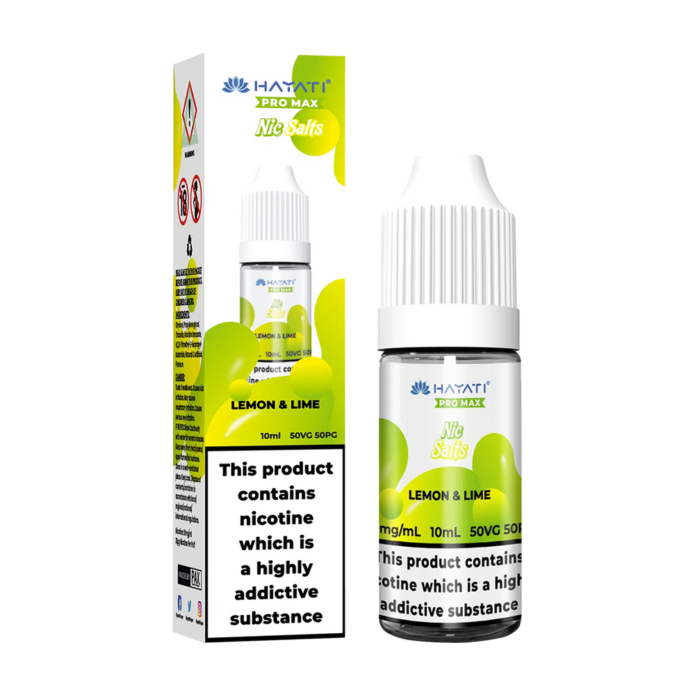 hayati pro max nic salts lemon lime