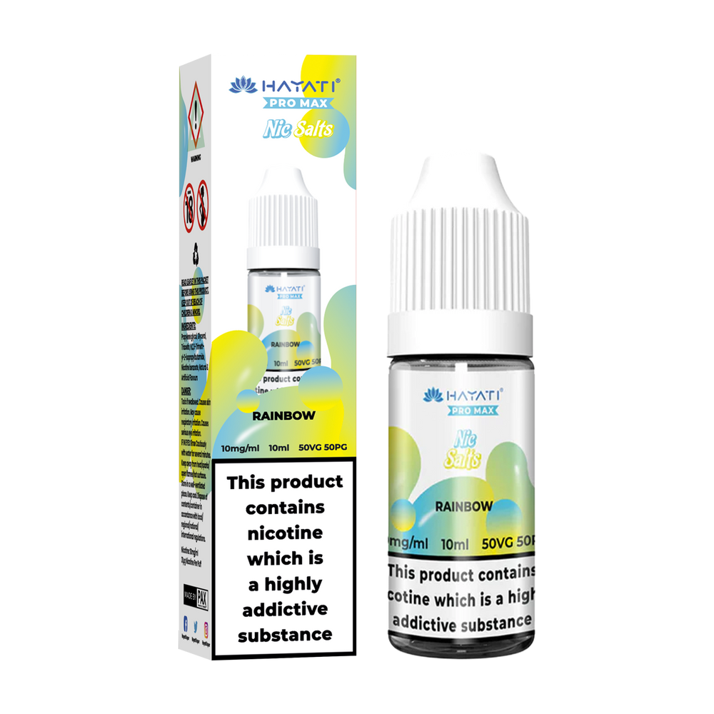 hayati pro max nic salts rainbow
