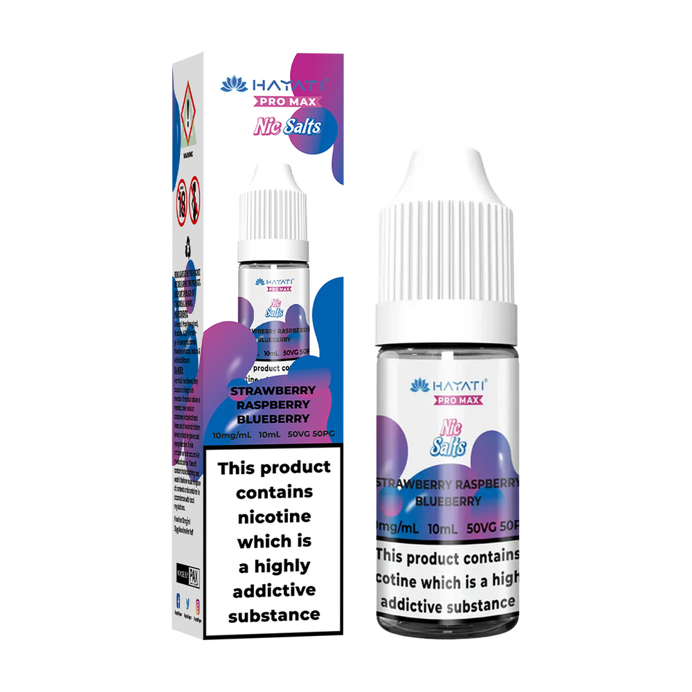 hayati pro max nic salts strawberry raspberry blueberry