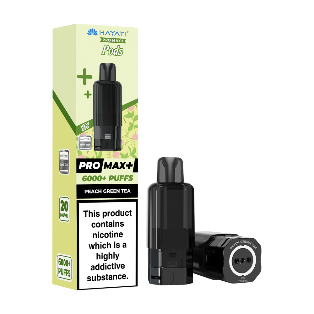 hayati pro max plus 6000 pods peach green tea