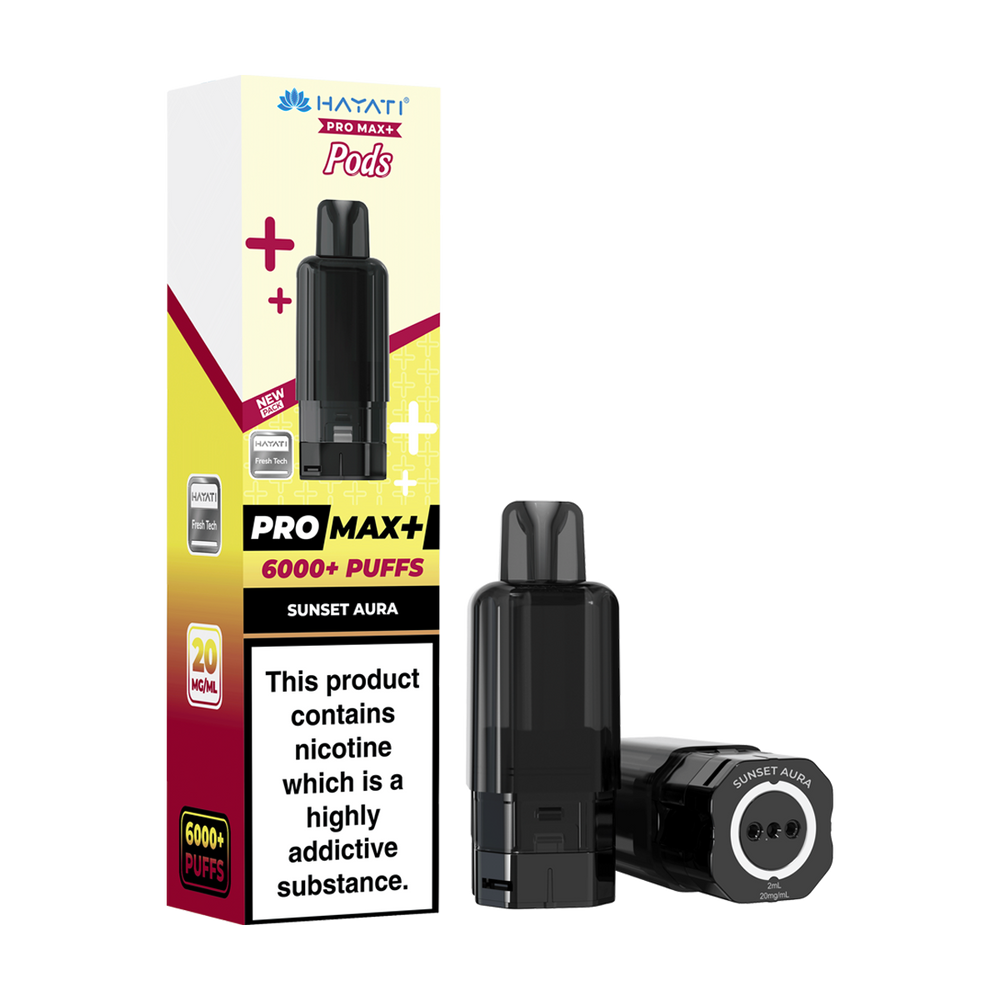 hayati pro max plus 6000 pods sunset aura