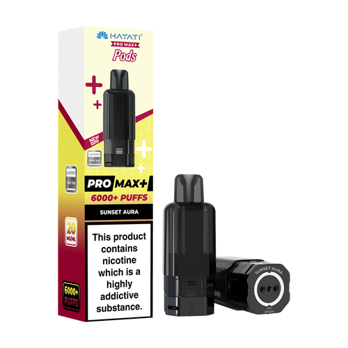 hayati pro max plus 6000 pods sunset aura