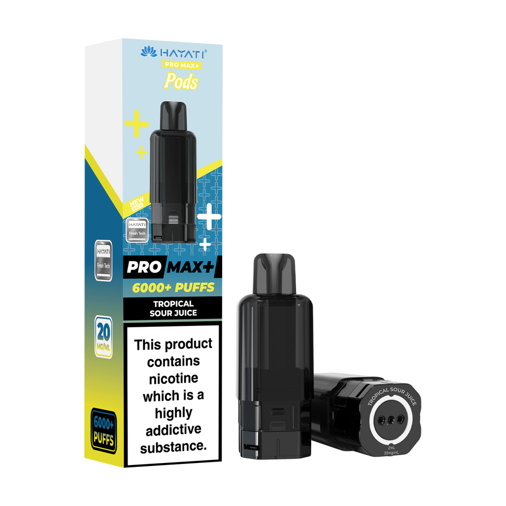 hayati pro max plus 6000 pods tropical sour juice