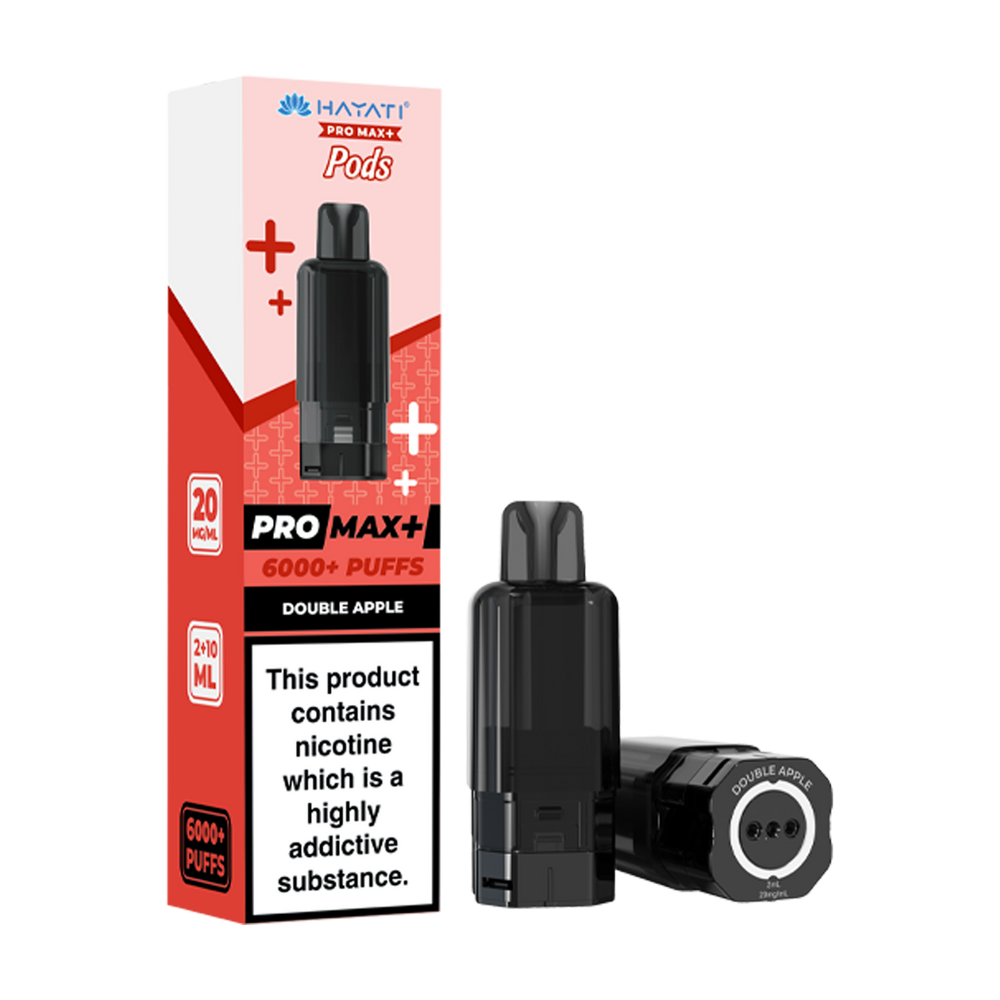 Double Apple Hayati Pro Max+ Refill Pack | 6000 Puffs – Royal Flush Vape
