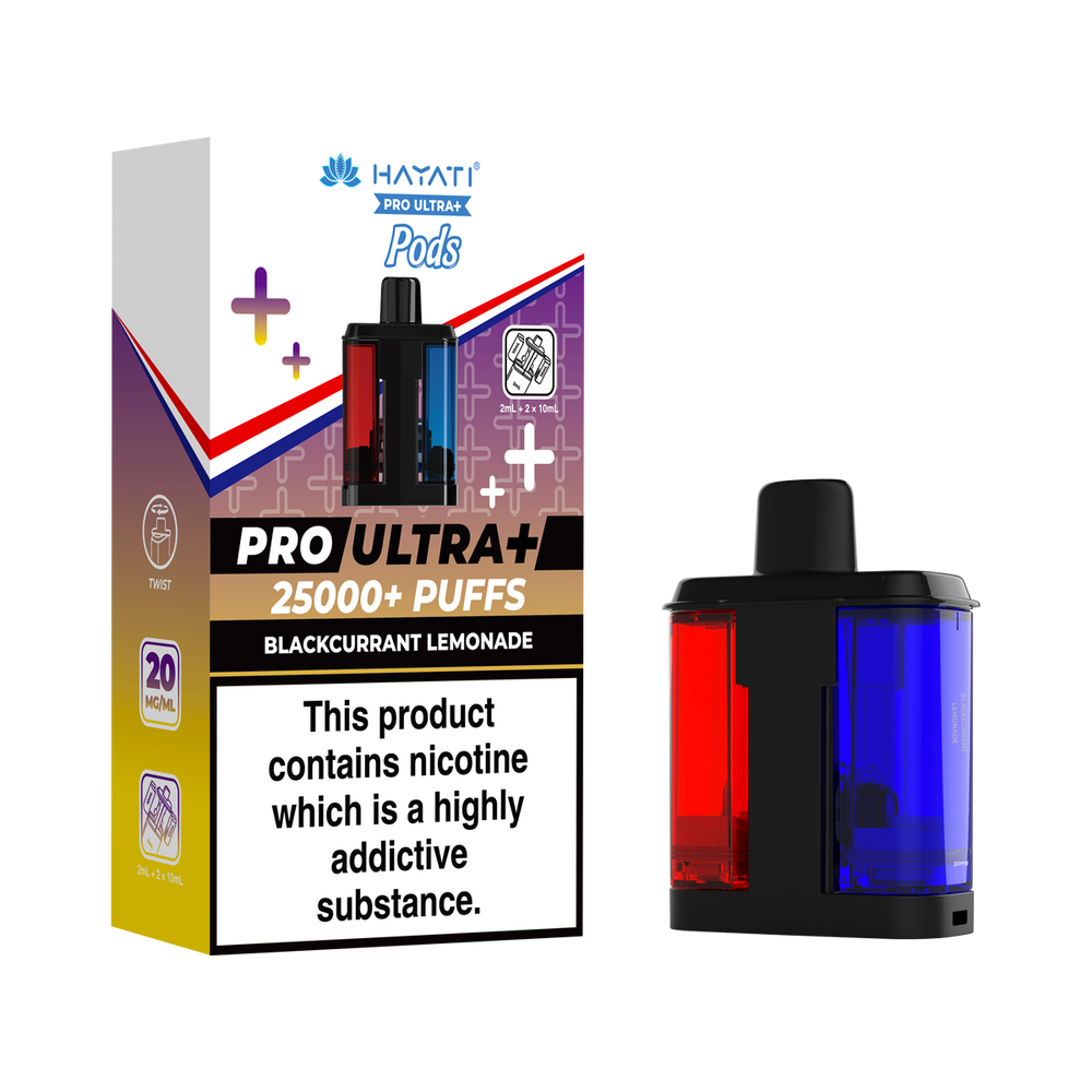 hayati pro ultra plus pods blackcurrant lemonade