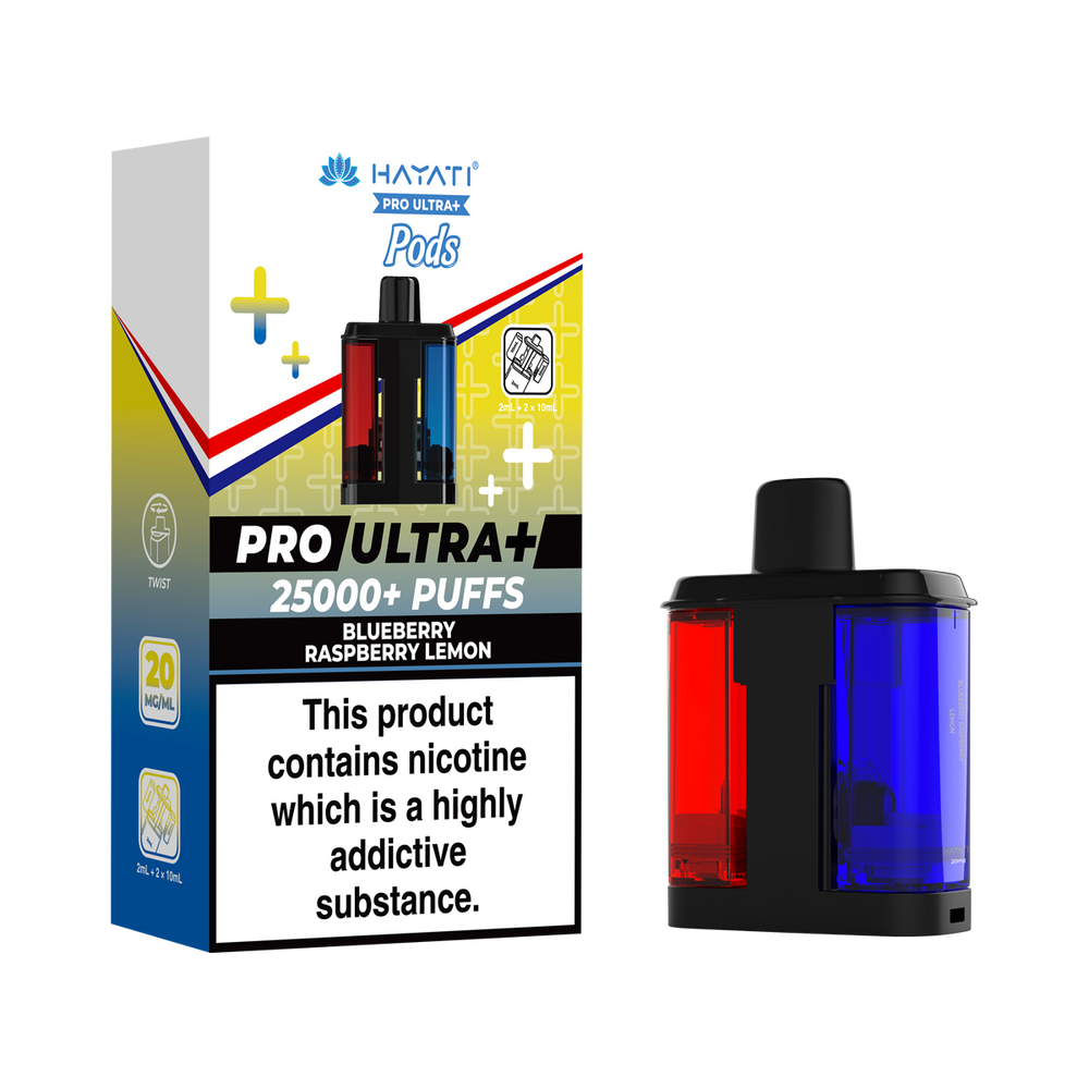 hayati pro ultra plus pods blueberry raspberry lemon