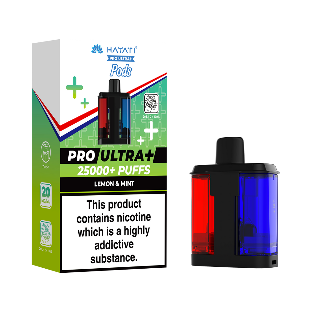 hayati pro ultra plus pods lemon and mint