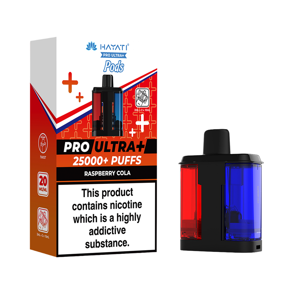 hayati pro ultra plus pods raspberry cola