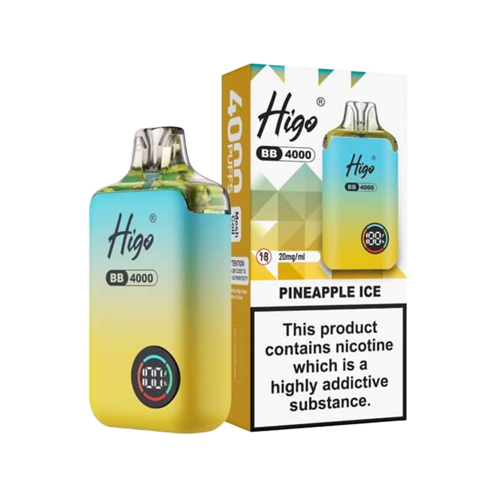 strongest vape pen thc Higo BB 4000 Vape Kit | Prefilled Pod Kit