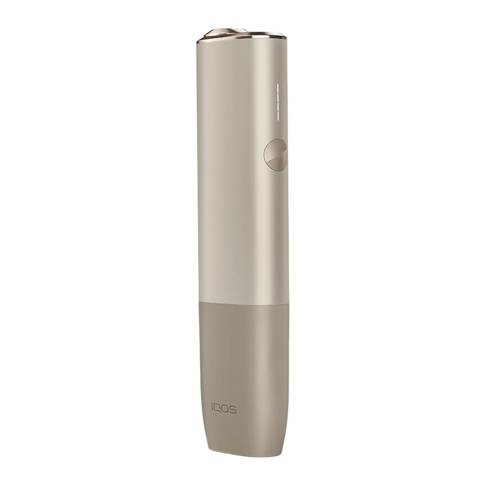 Iqos Iluma One Pebble Beige device front right.