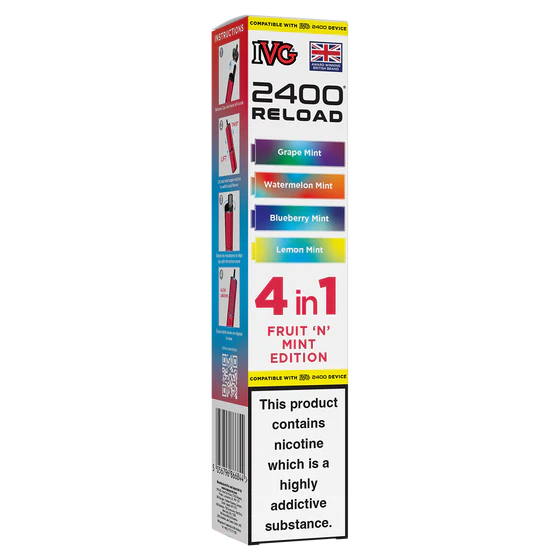 Fruit 'N' Mint Edition IVG 2400 Refill Pods