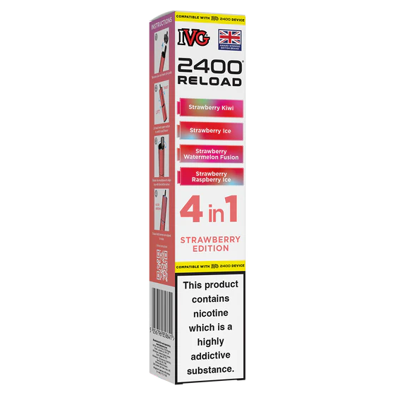 Strawberry Edition IVG 2400 Refill Pods