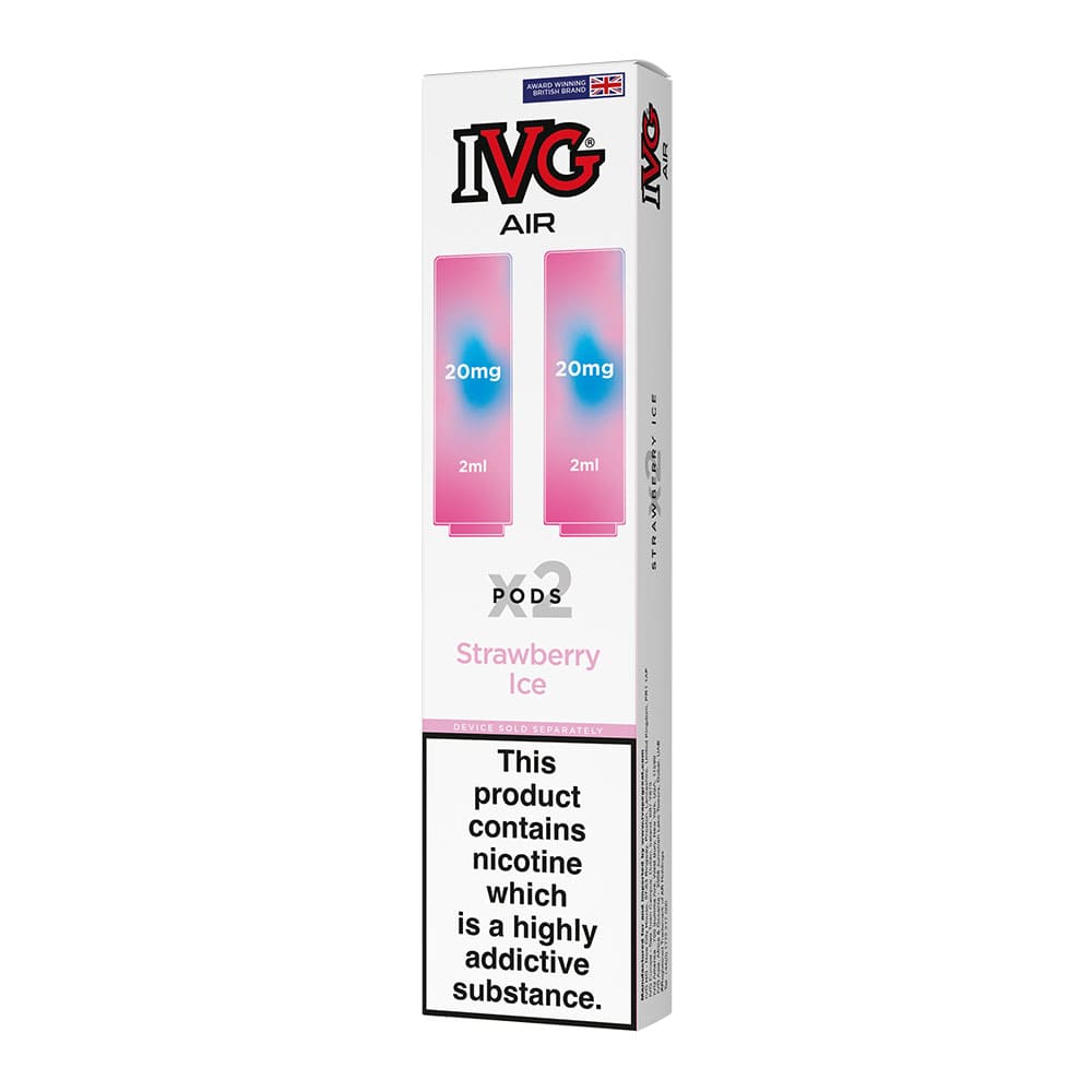 Pack of two IVG Air Strawberry Ice pre-filled pods.