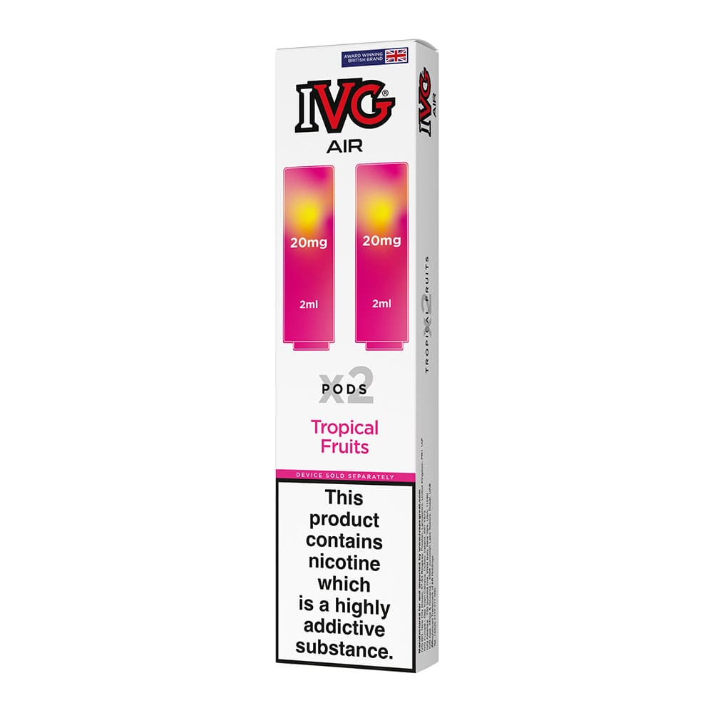 Pack of two IVG Air Tropical Fruits pre-filled pods.