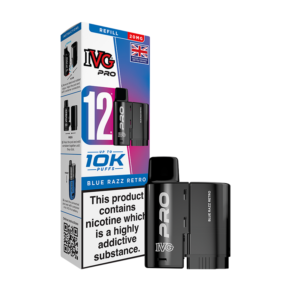 ivg pro 12 refill box thumbnail blue razz retro