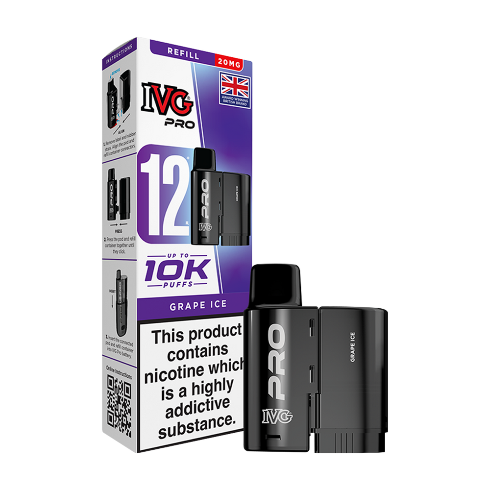ivg pro 12 refill box thumbnail grape ice