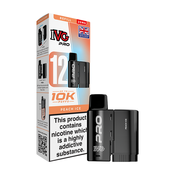 ivg pro 12 refill box thumbnail peach ice