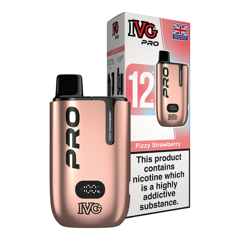 IVG Pro 12 Vape Kit Fizzy Strawberry