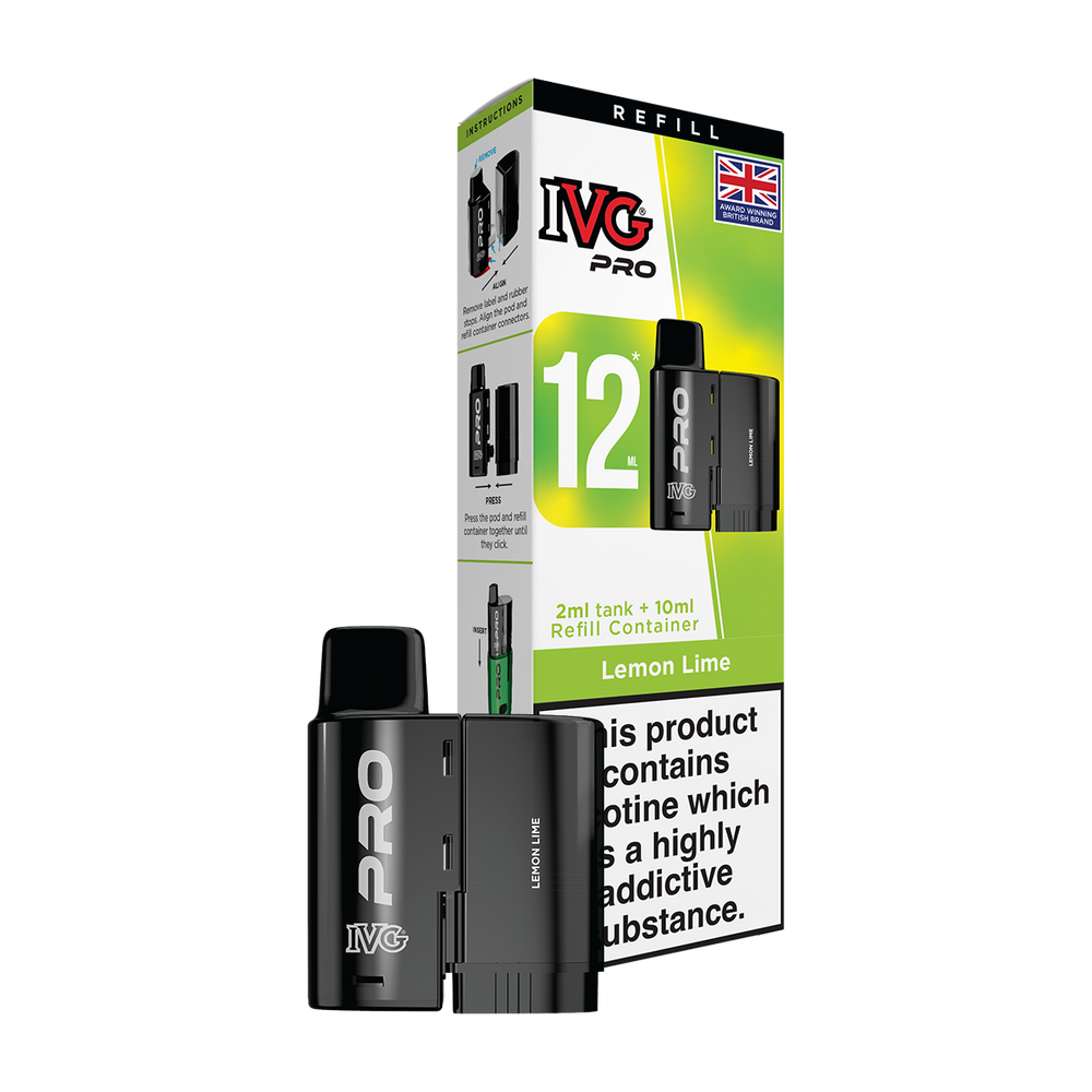 ivg pro 12ml tank and refill lemon lime