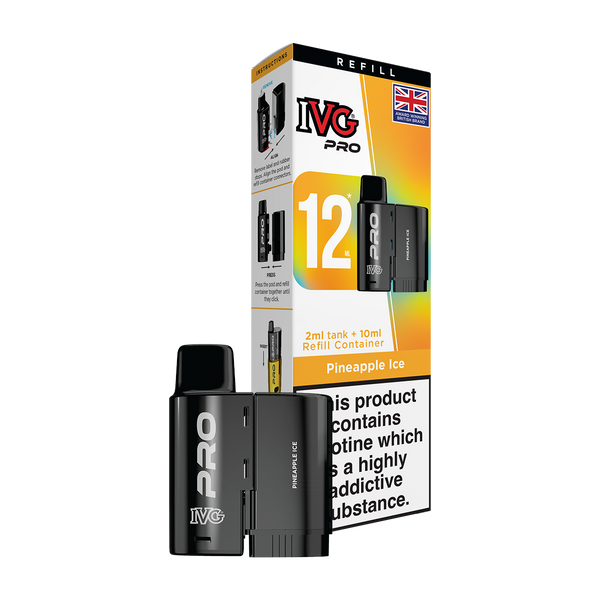 ivg pro 12ml tank and refill pineapple ice
