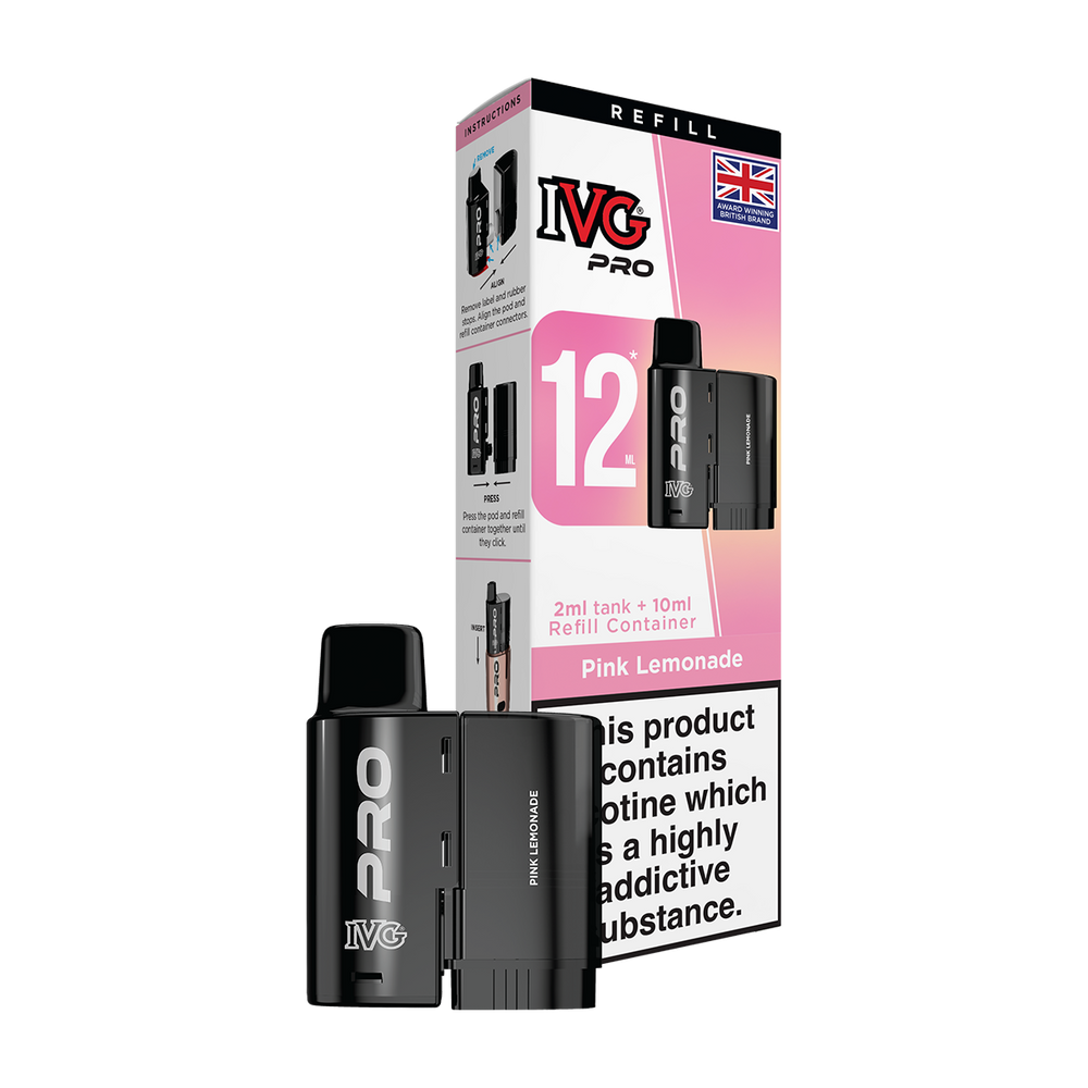 ivg pro 12ml tank and refill pink lemonade