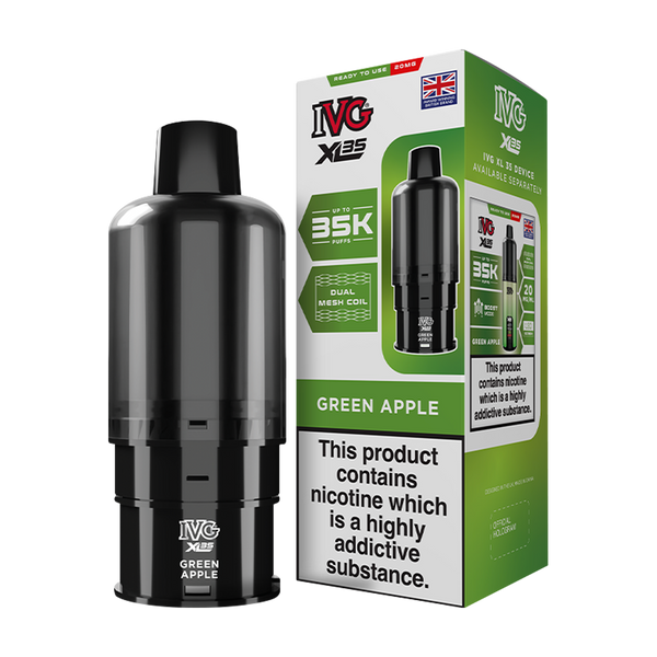 ivg xl 35 refill green apple