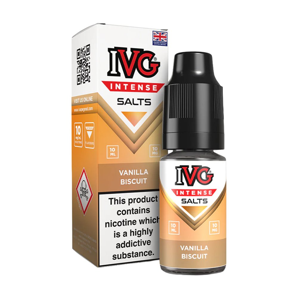 ivg intense salts vanilla biscuit