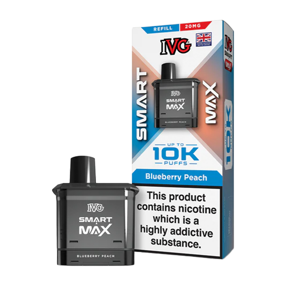 ivg smart max refill blueberry peach