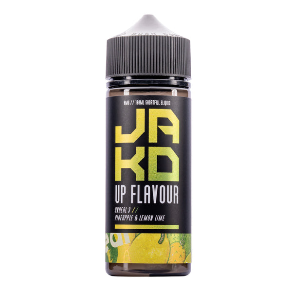 JAK'D Unreal 3 Pineapple Lemon Lime Shortfill E-Liquid