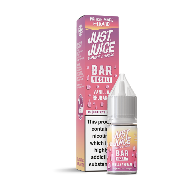 Vanilla Rhubarb Nic Salt by Just Juice