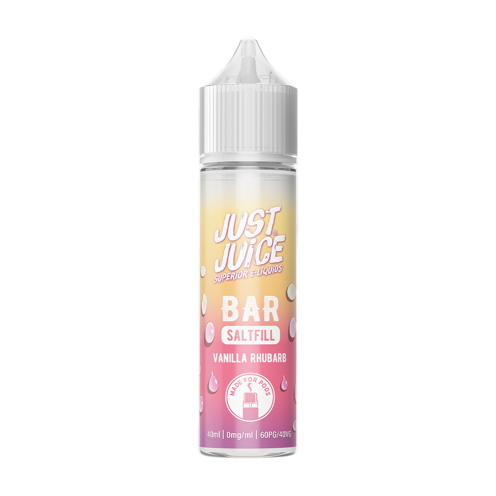 just juice bar vanilla rhubarb saltfill 40ml