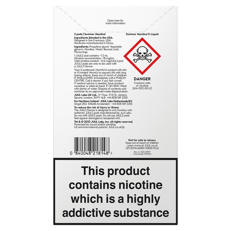 JUUL2 Summer Menthol Back