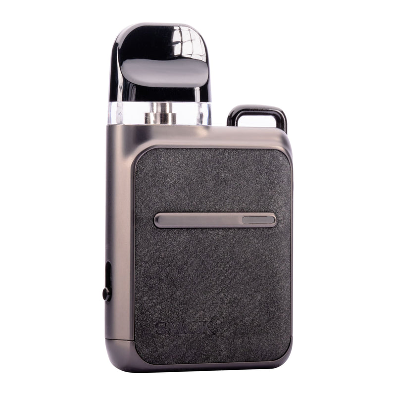 Leather Black Gun Metal Smok Novo 4 Master Box Vape Kit - Front Image
