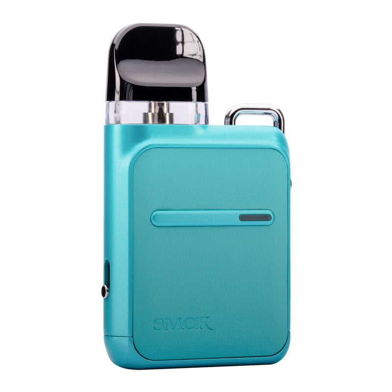 Leather Cyan Smok Novo 4 Master Box Vape Kit - Front Image