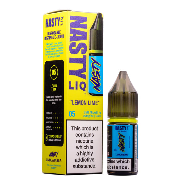 Nastyliq Lemon Lime 10ml Nic Salt E-Liquid