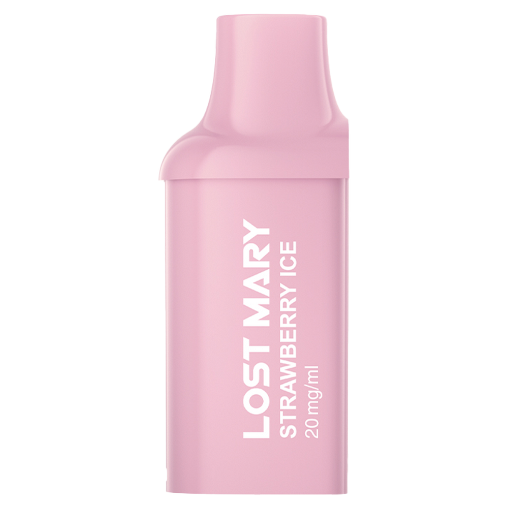Lost Mary BM600 strawberry ice pre-filled pods render.