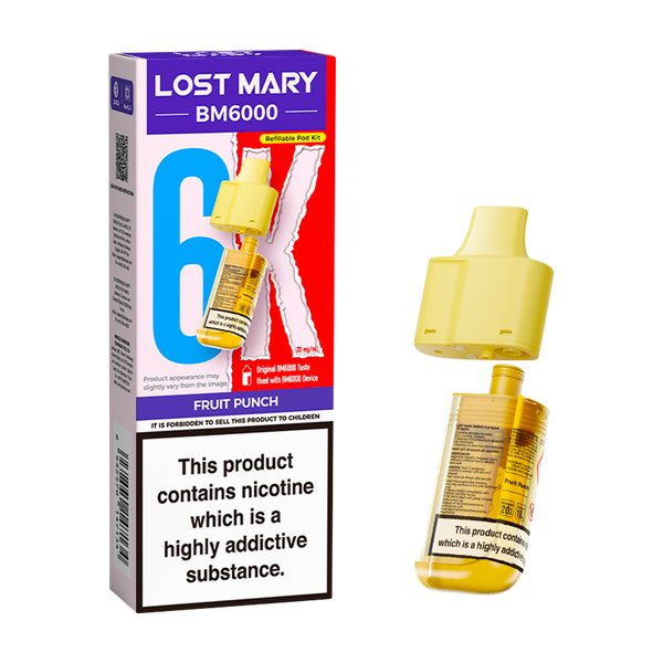 lost mary bm6000 refill pack fruit punch
