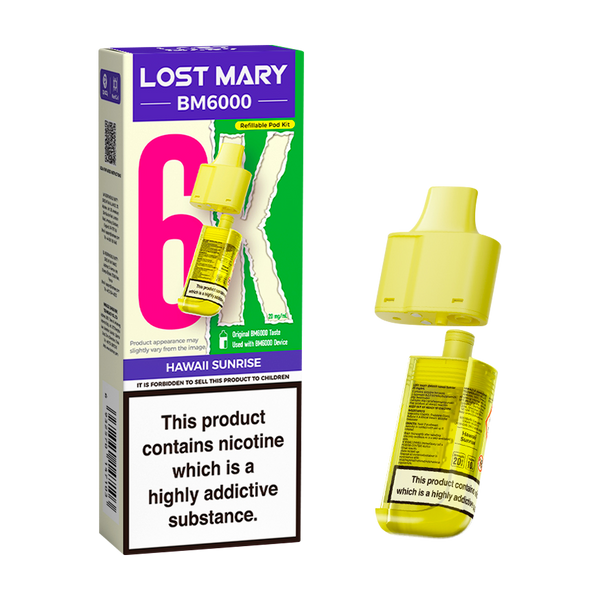 lost mary bm6000 refill pack hawaii sunrise