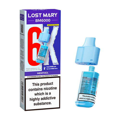 lost mary bm6000 refill pack menthol