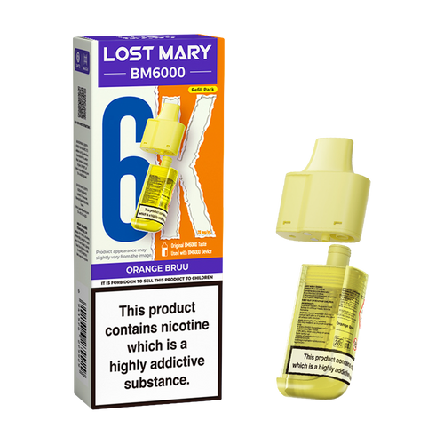 lost mary bm6000 refill pack orange bruu