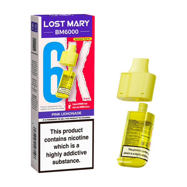 lost mary bm6000 refill pack pink lemonade