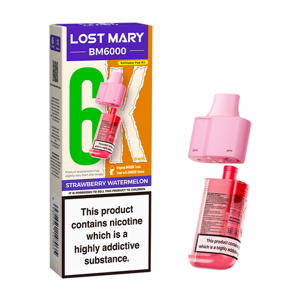 lost mary bm6000 refill pack strawberry watermelon