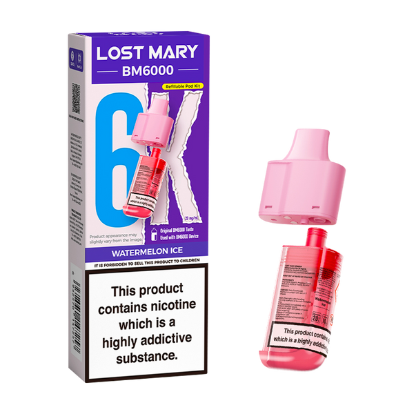 lost mary bm6000 refill pack watermelon ice