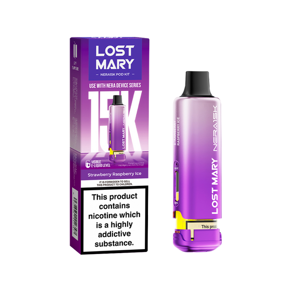 Strawberry Raspberry Ice Lost Mary NERA15K Refill Pack